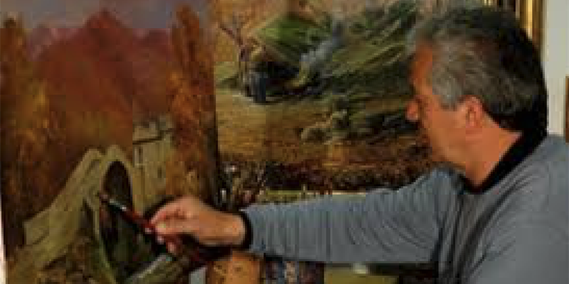 La mostra di Giuliano Paladini al Centro radio Soccorso di Borgo S. Lorenzo.