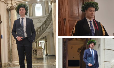 Roberto Zini festeggia la laurea alla Luiss: un traguardo che riempie d’orgoglio tutta la famiglia