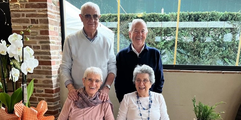 Una doppia festa per gli 85 anni dei fratelli Aldo e Renzo Giovannini, 80 per Marina e Giulietta