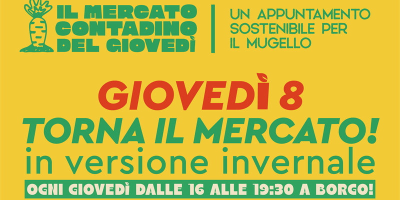 Borgo San Lorenzo. Torna il mercato contadino del giovedì nella sua versione invernale